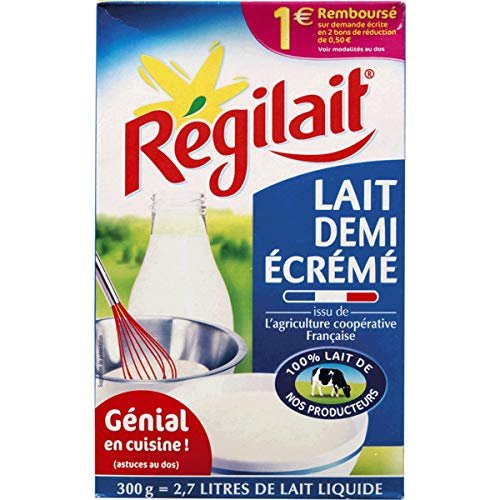 Regilait semi-skimmed dry milk powder - 5 x 300gr / 10.58oz