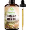 Organic Neem Oil for Skin and for Hair 100% Pure Cold Pressed Neem Oil for Essential Oil Mixing Massage Oils Nem Oils Spray for Indoor Plants 4 oz view 1