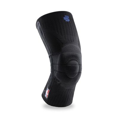 Bauerfeind Sports Knee Support NBA - Officially Licensed Basketball Knee Brace - Relief and Stabilization - Targeted Compression - Lightweight & Durable - Black, Large