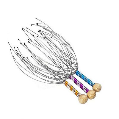 3 Pack Scalp Massager,Therapeutic Head Scratcher for Deep Relaxation,Handheld Head Massage Tingler,Hair Stimulation and Stress Relief, Random Colors