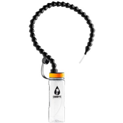 Giraffe Bottle Tower Hands Free Drinking System, Clear Tritan Bottle (length 36 in / 92 cm)