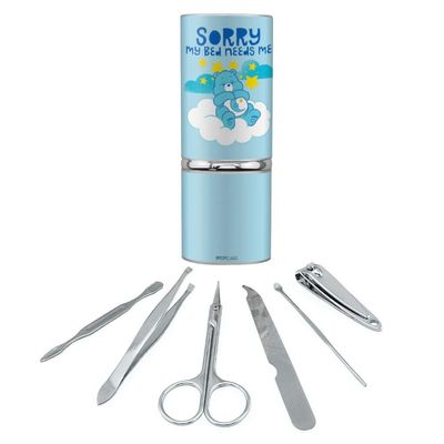 Care Bears Bedtime Bear My Bed Needs Me Stainless Steel Manicure Pedicure Grooming Beauty Care Travel Kit