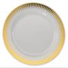 10.25in. Gold Radial Design Premium Plastic Wedding Plates (40 Pack) China-Like view 2