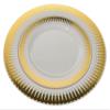 10.25in. Gold Radial Design Premium Plastic Wedding Plates (40 Pack) China-Like view 3