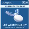 Auraglow Teeth Whitening Kit, LED Accelerator Light, 35% Carbamide Peroxide Teeth Whitening Gel, 20+ Whitening Treatments, Whitens up to 10 Shades in 7 Days view 1