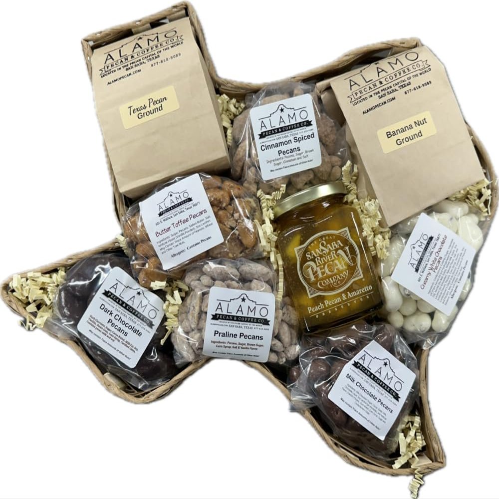 Texas Grapevine Basket - 2 Assorted Coffees (Large)