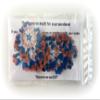 American Flag Red White Blue Wafer Paper Flowers 1.5 Inch for Decorating Desserts Cupcakes Pack of 24 view 3