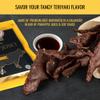 Aufschnitt Grass Fed Beef Jerky - Low Sodium, Certified Kosher - Made in USA - Keto Friendly - 5 Pack, Teriyaki view 2
