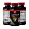 Hair Loss for Men - Gray Hair Reverse Complex - Natural Solution - Powerful Results, zinc Hair Vitamins, biotin Supplement, paba, biotin Supplements for Hair and Nails, Gray Hair Vitamins, 1B 60 Caps view 1
