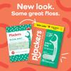 Plackers Micro Line Dental Floss Picks, Fold-Out FlipPick, Tuffloss, Easy Storage with Sure-Zip Seal, Fresh Mint Flavor, 90 Count (6 Pack) view 2