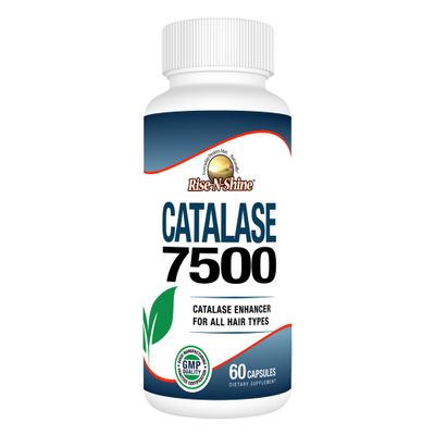 Rise-N-Shine Catalase Supplement 7500 with Saw Palmetto, Biotin, Fo-Ti, PABA - Hair Supplements for Strong Hair - 60 Capsules (30-Day Supply)