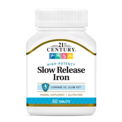 21st Century Slow Release Iron Tablets 60 ea