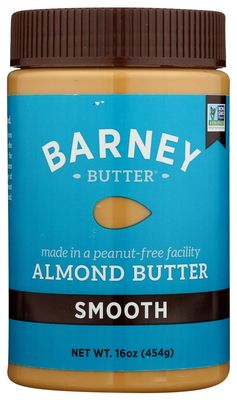 Barney Almond Butter, Smooth, Paleo Friendly, KETO, Non-GMO, Skin-Free, 16 Ounce (4 Pack)