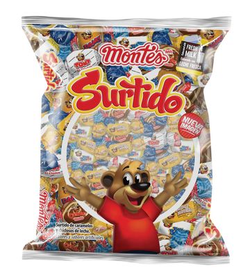 CANDY, MEXICAN CANDY, ASSORTED MILK CANDY, MONTES SURTIDO 100 PIECE ASSORTMENT (16.6 OZ)
