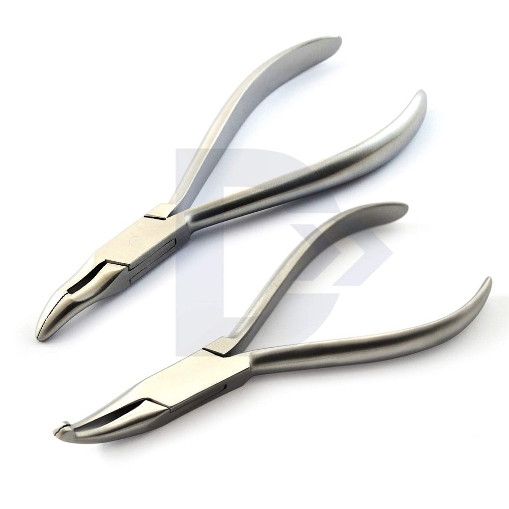 2Pcs Set Dental Orthodontic Pliers Weingart Utility Arch Wire Bending Removing Placing Holding Howe Pliers