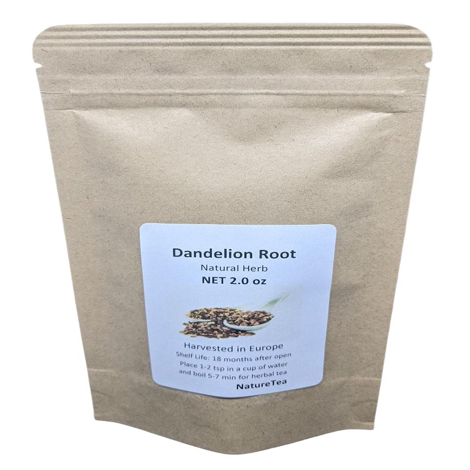 Nature Tea Dandelion Root - Taraxacum officinale Loose Root Cut (2 oz)