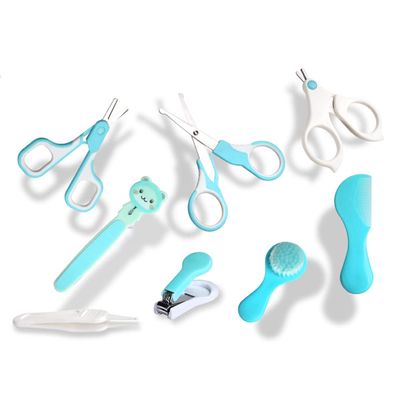 Baby Healthcare and Grooming Kit, Baby Care New Born Kits | Nursery Essentials Set for Babies with 4 Baby Nail Clipper File Scissor Tweezer Brush Comb Gift