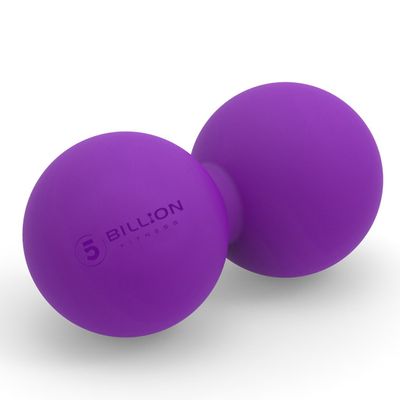 5BILLION FITNESS Peanut Massage Ball,Double Lacrosse Ball and Mobility Massage Ball for Physical Therapy - Deep Tissue Massage Tool for Myofascial Release, Muscle Relaxer, Acupoint Massage (Purple)