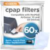 resplabs CPAP Filters for ResMed AirSense 10, AirCurve 10 & S9 Machines - Standard Disposable Filter Replacements - 60 Pack view 1