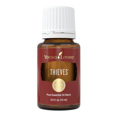 Young Living Thieves Essential Oil Blend 15 ml | Supports Immune System & Cleansing | Clove, Lemon, Cinnamon Bark, Eucalyptus Radiata, Rosemary | 100% Pure Therapeutic Grade Perfect for a Hair Oil