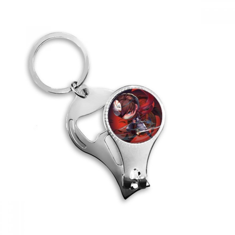Cartoon Character Game Funny Corps Nail Clipper Ring Key Chain