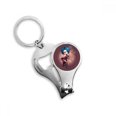 Cartoon Game Lovely Fantasy Dungeons Nail Clipper Ring Key Chain