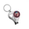 Cartoon Game Lovely Fantasy Dungeons Nail Clipper Ring Key Chain view 1