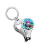 Cartoon Character Funny Corps Game Nail Clipper Ring Key Chain view 1