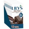 LILY'S Sea Salt Extra Dark Chocolate Style No Sugar Added, Sweets Bars, 2.8 oz (12 Count) view 1