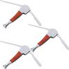3 Packs 3-in-1 Cleaner Tamper Tool Stainless Steel Reamers Tamper Scraper Nozzle Cleaner Tool Set view 1