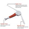 3 Packs 3-in-1 Cleaner Tamper Tool Stainless Steel Reamers Tamper Scraper Nozzle Cleaner Tool Set view 2