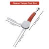 3 Packs 3-in-1 Cleaner Tamper Tool Stainless Steel Reamers Tamper Scraper Nozzle Cleaner Tool Set view 3
