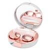 Honbay Fashion Marble Contact Lens Case Portable Contact Lens Box Kit with Mirror (Round) (Rose Gold) view 1