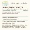HerbEra Horseradish 120 Capsules, 500 mg, Horseradish (Armoracia rusticana) Dried Root (120 Capsules) view 3