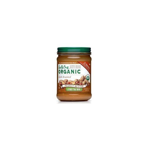 Santa Cruz Organic Dark Roasted Crunchy Peanut Butter, 16 Ounce -- 12 per case. by Santa Cruz Organic