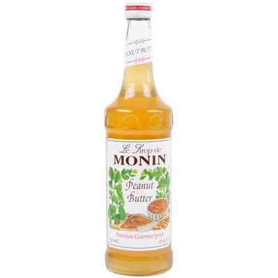 Monin - Peanut Butter Syrup, Creamy Peanut Flavor, Great for Shakes, Smoothies, and Desserts, Non-GMO, Gluten-Free (750 ml)