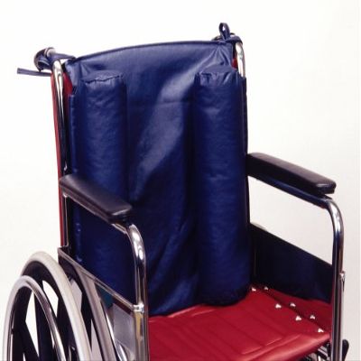 17 x 17 Soft Back Support with Cylinder stabilizer 4W x 14L; Color: Blue