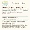 HerbEra Spearmint 120 Capsules, 500 mg, Spearmint (Mentha spicata) Dried Leaf (120 Capsules) view 3