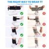 Adjustable Drop Foot Brace Foot Up AFO Brace Unisex Fits for Right/Left Foot Orthosis Ankle Brace Support, Improve Walking Gait, Effective Relieve Pain for Achilles Tendon (Black) view 2