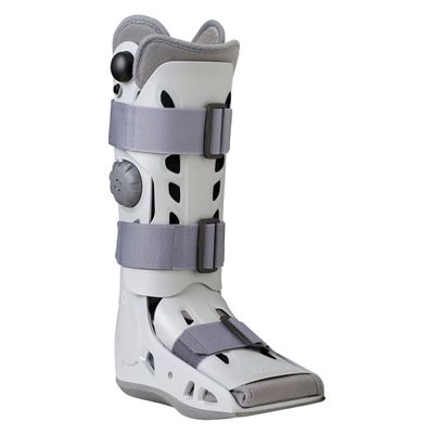 Aircast AirSelect Elite Universal Fit Walker Brace and Walking Boot with Overlapping Duplex Air Cells Lining (Large, Gray)