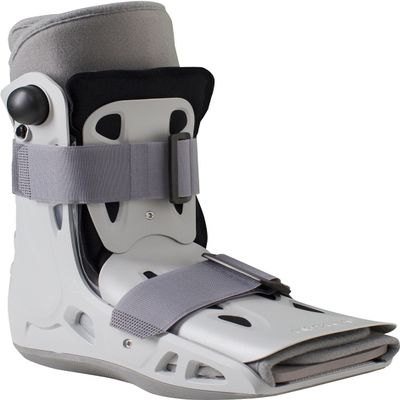 Aircast AirSelect Short Styled Universal Fit Walker Brace and Walking Boot with Overlapping Duplex Air Cells Lining (Small, Gray)