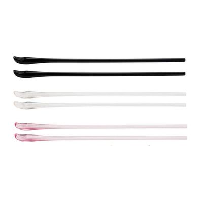 3 Pairs TR Material Eyeglasses Replacement Accessories Ear Anti-Slip Holder Temple Tips Ear Pads Tube Eyewear Retainers Comfort Replacement Tips for Thin Metal Eyeglass Legs(Black+White+Pink)