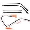 3 Pairs TR Material Eyeglasses Replacement Accessories Ear Anti-Slip Holder Temple Tips Ear Pads Tube Eyewear Retainers Comfort Replacement Tips for Thin Metal Eyeglass Legs(Black+White+Pink) view 4