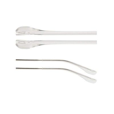 2 Pairs TR Material Eyeglasses Replacement Accessories Ear Anti-Slip Holder Temple Tips Ear Pads Tube Eyewear Retainers Comfort Replacement Tips for Thin Metal Eyeglass Legs(White)