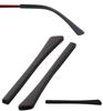 2 Pairs Soft Silicone Eyeglasses Replacement Accessories Ear Anti-Slip Holder Long Temple Tips Ear Pads Tube Eyewear Retainers Tips(Black) view 1