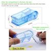 JohnBee Pill Cutter | Best Pill Cutter for Small or Large Pills | Designed in The USA| Cuts Vitamins | Includes Keychain Pill Holder (Blue) view 4