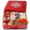 Bonnie and Pop's Holiday Tin- with Assorted Christmas Chocolate, Nuts, Bark, Truffles  Festive, Corporate, Family, Gift Basket Idea for Men and Women view 1