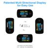CHOICEMMED Black Dual Color OLED Finger Pulse Oximeter - Blood Oxygen Saturation Monitor with Color OLED Screen Display and Included Batteries - O2 Saturation Monitor view 2