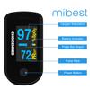 CHOICEMMED Black Dual Color OLED Finger Pulse Oximeter - Blood Oxygen Saturation Monitor with Color OLED Screen Display and Included Batteries - O2 Saturation Monitor view 4