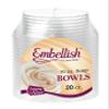 [10 oz 20 Pack] Embellish Clear Disposable Heavy Duty Plastic 10 Oz Soup Bowls 20 Count, Ideal For Wedding, Catering, Parties, Buffets, Events, Or Everyday Use, 1 Pack view 1